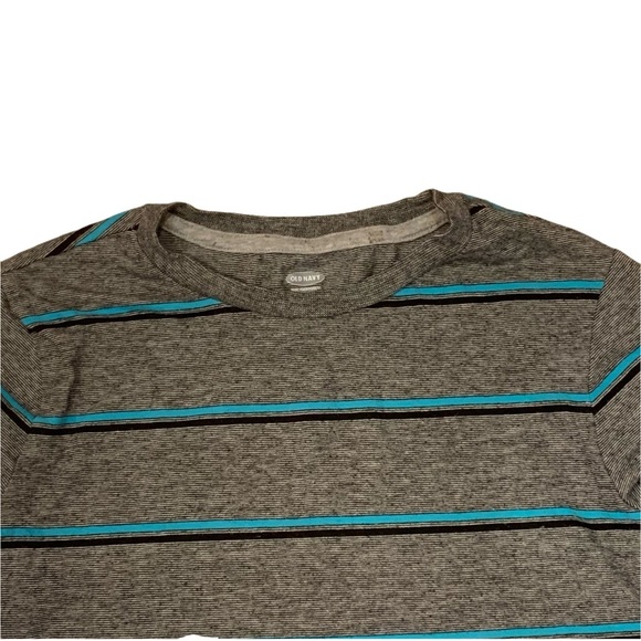 Old Navy Striped Long Sleeve Shirt Boys Size 8 - Picture 4 of 5